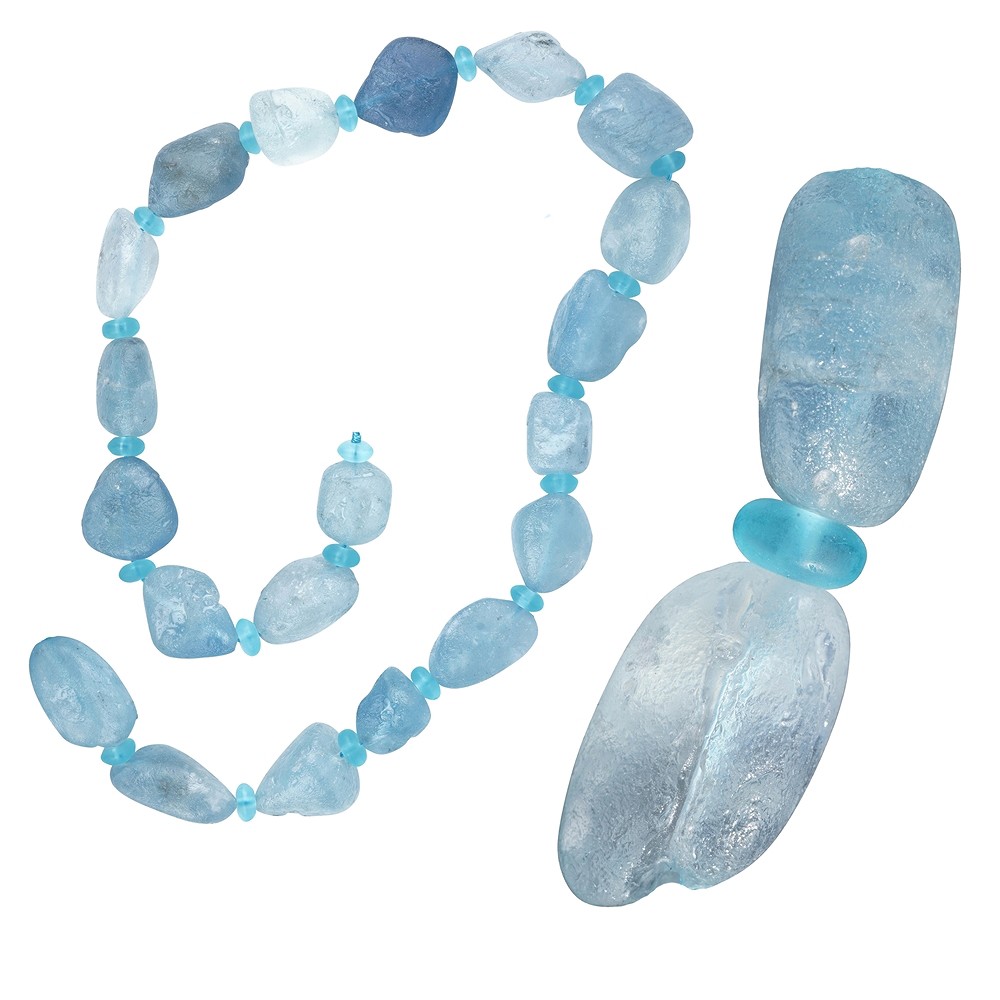 Strang Aquamarin Unikat 008 | Mineralien-Handel Edelsteine, Heilsteine & Schmuck