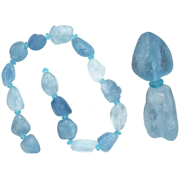 Strand Aquamarine unique 010 | wholesale supplier gems, healing stones & jewelry