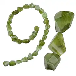 2821120003 Strang Peridot Unikat 003 Sonderpreis! | GH Edelsteine, Heilsteine & Schmuck