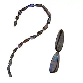 Boulder opal strand, unique 006 | wholesaler gems, healing stones & jewelry