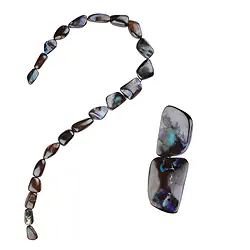 2821120007 Boulder opal strand, unique 007 | wholesaler gems, healing stones & jewelry