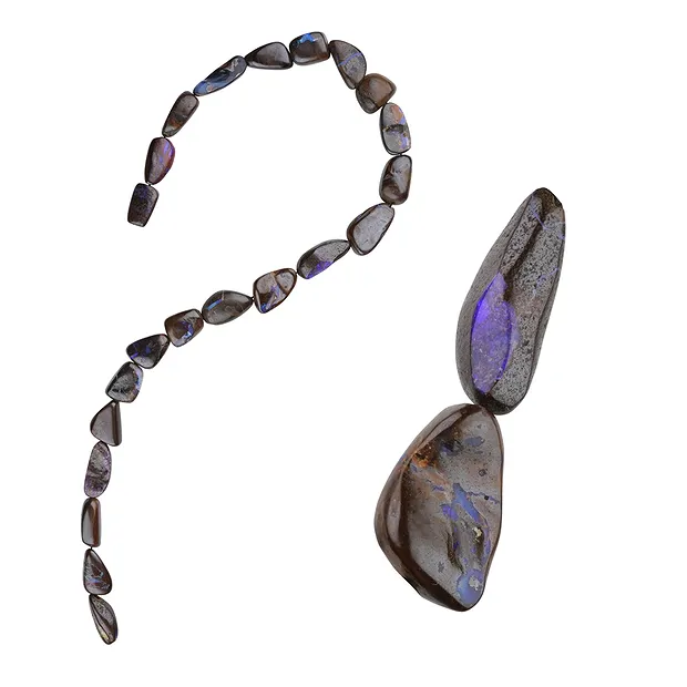 Rang de colliers Boulderopal Pièces uuniques 008 | Marco Schreier