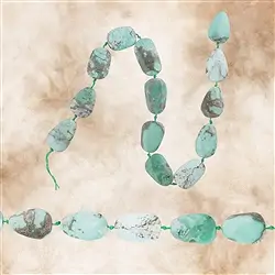 2821160001 Strang Variscit Unikat 001 | Mineralienhandlung Edelsteine, Heilsteine & Schmuck