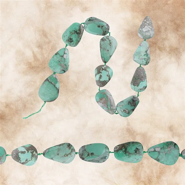 Strang Variscit Unikat 002 | Mineralienhandlung Edelsteine, Heilsteine & Schmuck