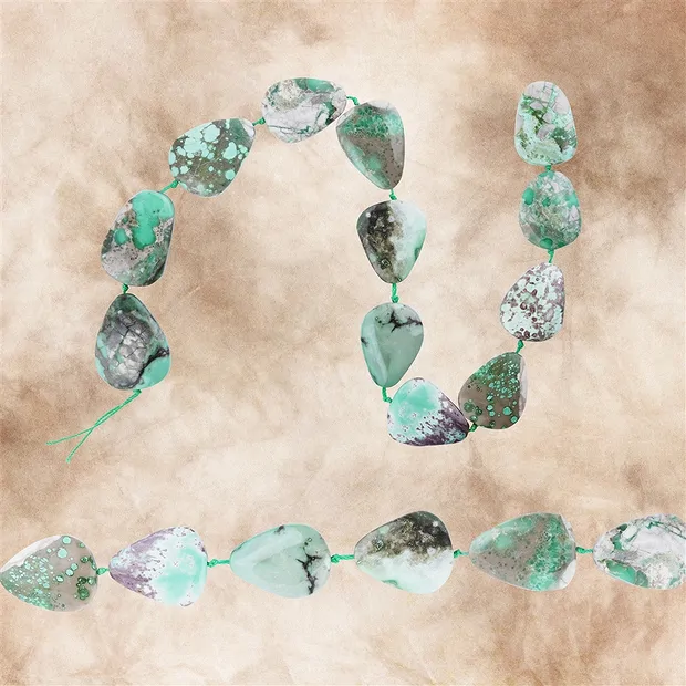 Strang Variscit Unikat 005 | Mineralienhandlung Edelsteine, Heilsteine & Schmuck