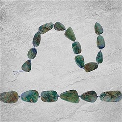 2821182003 Strang Azurit-Malachit Unikat 003 | Großhändler Edelsteine, Heilsteine & Schmuck