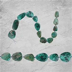 2821182004 Strang Azurit-Malachit Unikat 004 | Großhändler Edelsteine, Heilsteine & Schmuck