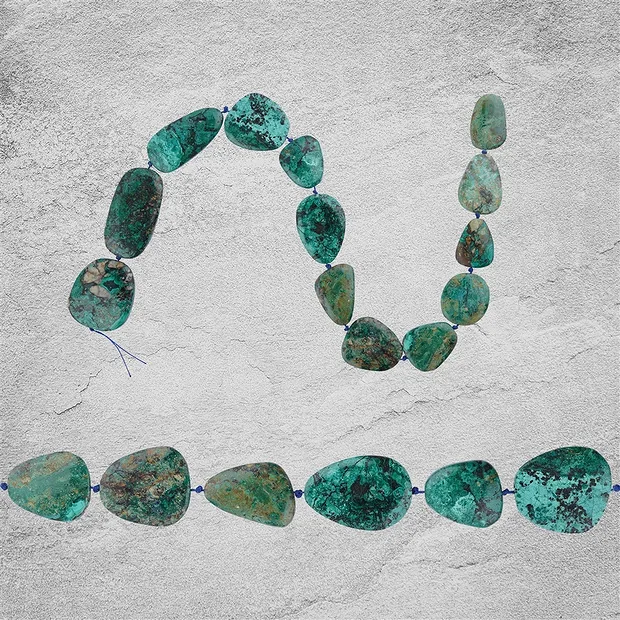 Strang Azurit-Malachit Unikat 004 | Großhändler Edelsteine, Heilsteine & Schmuck