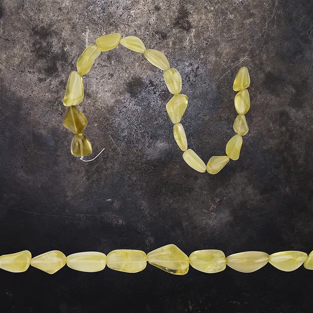 Strang Limonenquarz Unikat 005 | Großhändler Edelsteine, Heilsteine & Schmuck