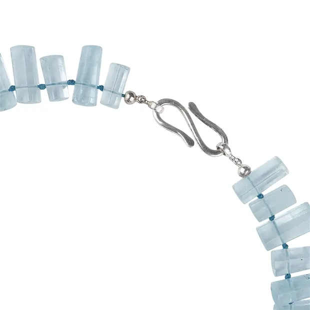 Collier Aigue-marine, baguettes, Pièces uniques 003 | Marco Schreier