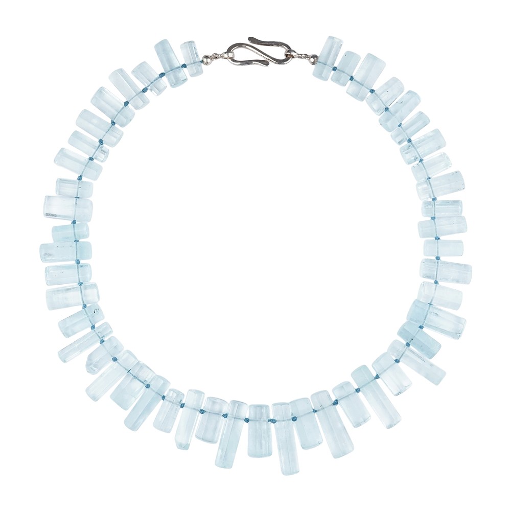 Collier Aquamarin, Stäbchen,  Unikat 003 | GH Edelsteine, Heilsteine & Schmuck