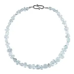 2822022004 Necklace Aquamarine, freeform faceted, unique 004 | Marco Schreier