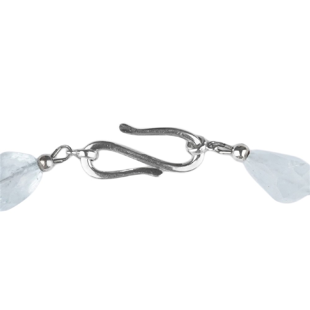 Necklace Aquamarine, faceted olives, unique 006 | gems, healing stones & jewelry