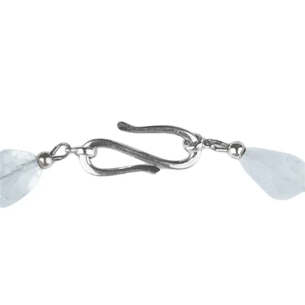 Collier Aigue-marine, Olives à facettes, Pièces uniques 006 | Marco Schreier