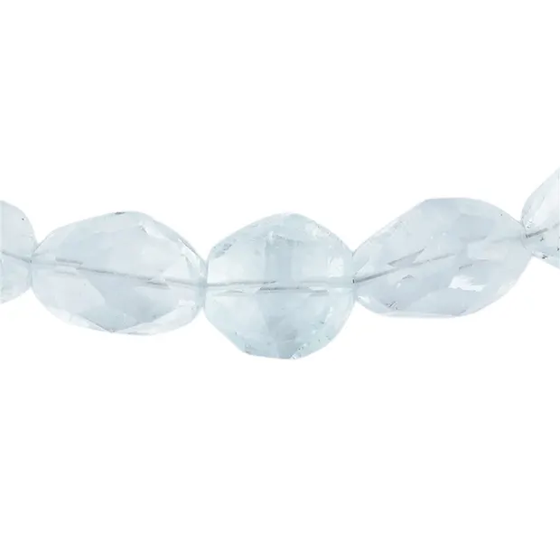 Collier Aigue-marine, Olives à facettes, Pièces uniques 006 | Marco Schreier