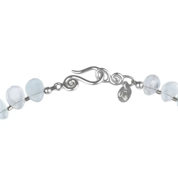 Collier Aquamarin, Tropfen poliert, Unikat 007 | Marco Schreier
