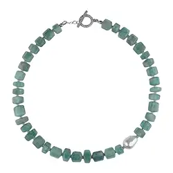 2822022010 Collana Acquamarina, cilindro esagonale, unico 010 | Marco Schreier