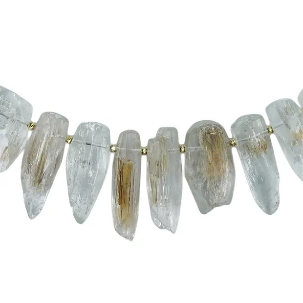 Collier Béryl pierres brutes polies, Pièces uniques 001 | Marco Schreier