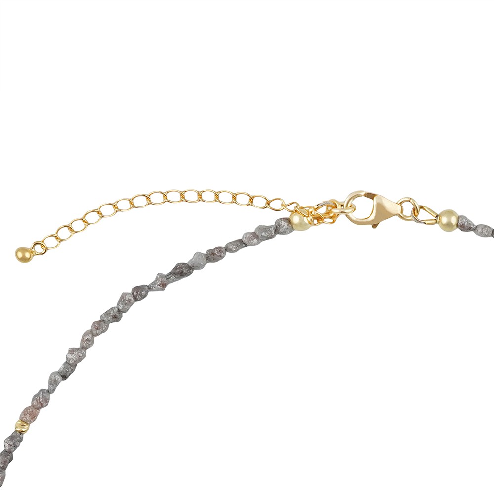 Atelier necklace Diamond, raw crystals, gold-plated, unique 003 | Marco Schreier