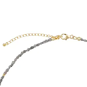 Chaîne d'atelier Diamant, cristaux bruts, doré, Pièces uniques 003 | Marco Schreier