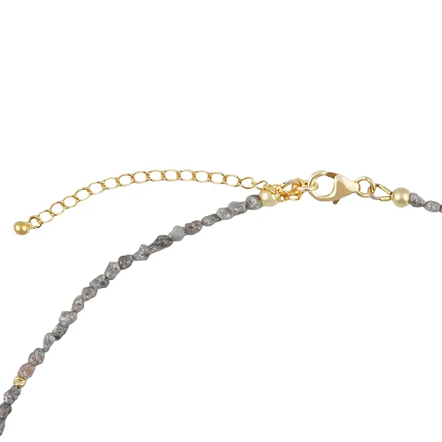 Chaîne d'atelier Diamant, cristaux bruts, doré, Pièces uniques 003 | Marco Schreier