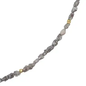 Chaîne d'atelier Diamant, cristaux bruts, doré, Pièces uniques 003 | Marco Schreier
