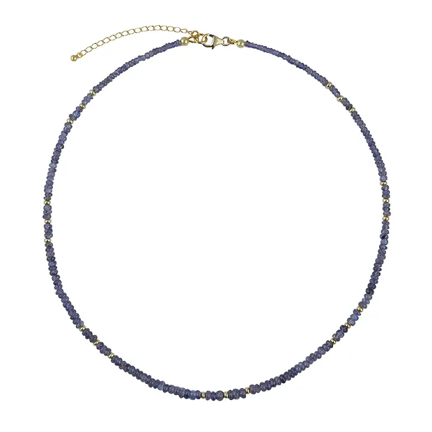 Collar Zafiro, botón, único 002 | piedras preciosas, piedras curativas y joyería