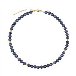 2822137006 Chaîne d'atelier Saphir, boules facettées, doré, Pièces uniques 006 | Marco Schreier