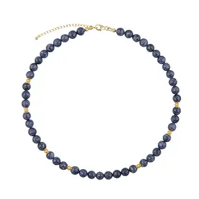 Chaîne d'atelier Saphir, boules facettées, doré, Pièces uniques 006 | Marco Schreier