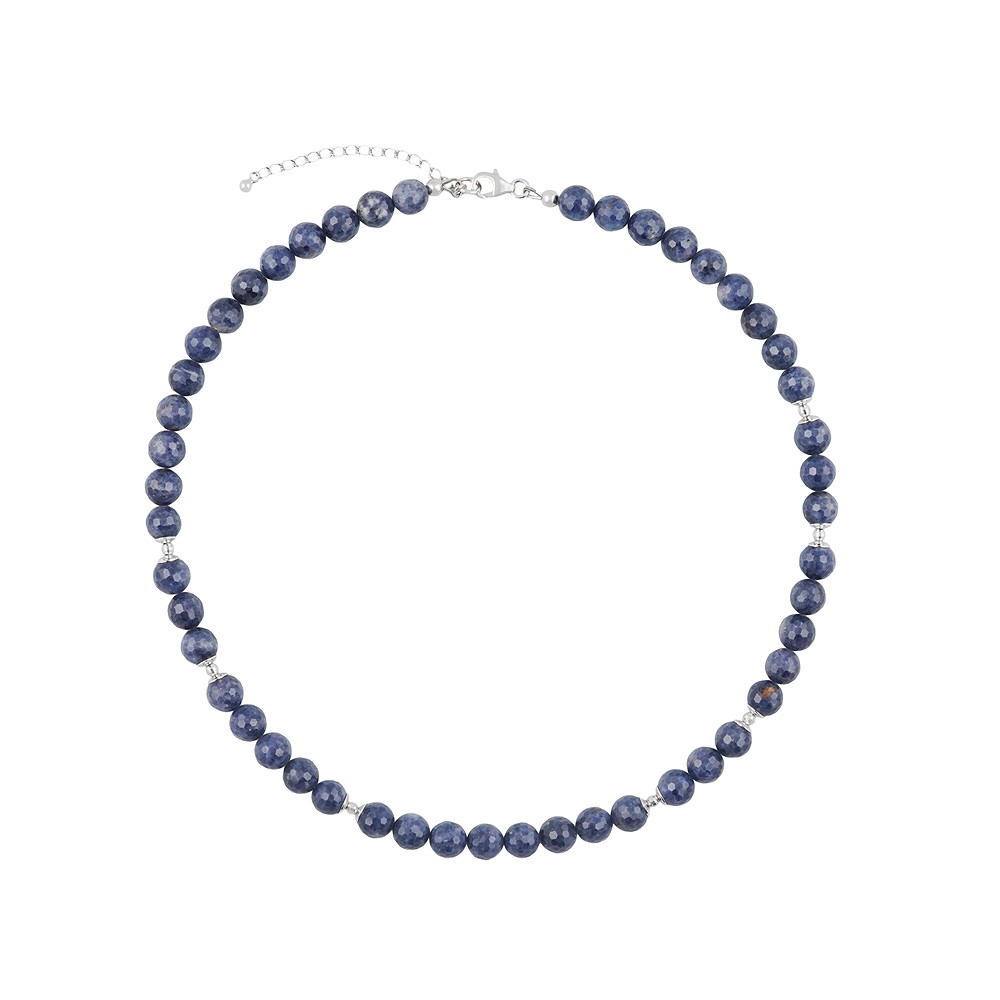 Chaîne d'atelier Saphir, boules facettées, Pièces uniques 007 | Marco Schreier