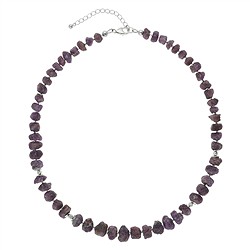 2822148001 Atelierkette Spinell (rot), Rohkristalle, rhodiniert | Marco Schreier