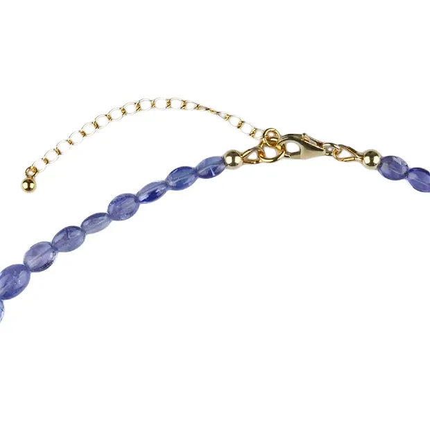 Collana di tanzanite, Lenti, unica 005 | grossista gemme e pietre curative