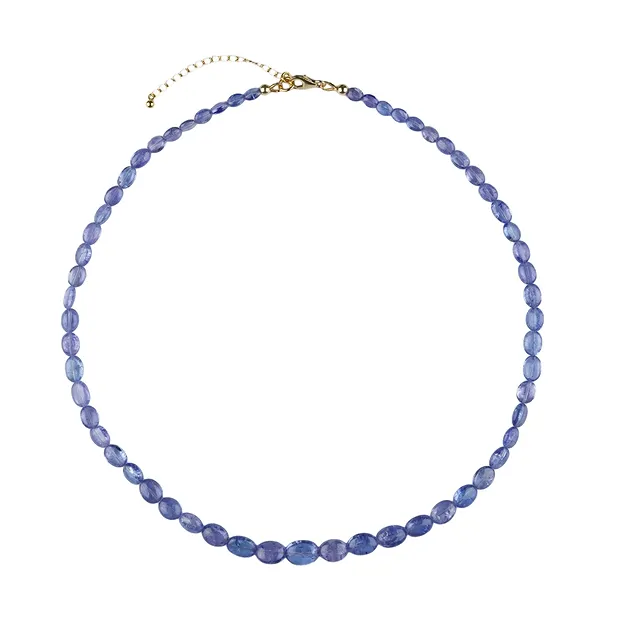 Collana di tanzanite, Lenti, unica 005 | grossista gemme e pietre curative