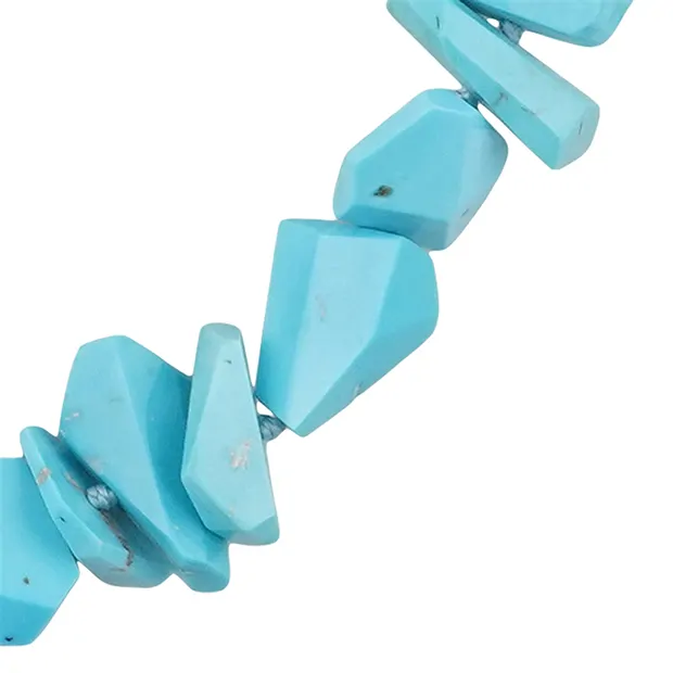 Atelier necklace Turquoise, Freeforms, rhodiniert, unique 002 | Marco Schreier