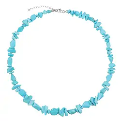 2822155002 Atelier necklace Turquoise, Freeforms, rhodiniert, unique 002 | Marco Schreier