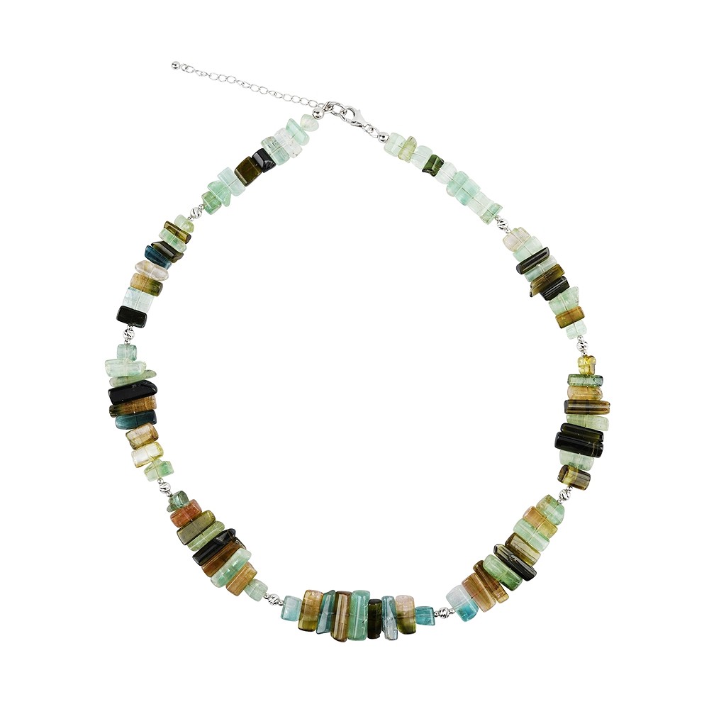 Kette Turmalin (grün), Stäbchen (08 - 16mm), Unikat 002 | Marco Schreier