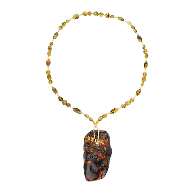 Collier Kopal, Unikat 003 | Schreier Großhandel Edelsteine, Heilsteine & Schmuck