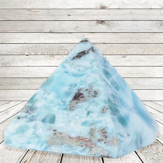 Pyramide Larimar Unikat 001 | Mineralien-Handel Edelsteine, Heilsteine & Schmuck