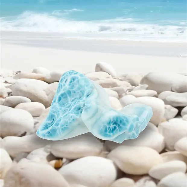Freeform Larimar, 10 x 3cm, Unikat 095 | Edelsteine, Heilsteine & Schmuck-Handel