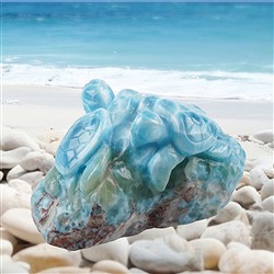 2828196097 Incisione Tartarughe di Larimar, 6,3 x 3,2 cm, unico 097  | Marco Schreier