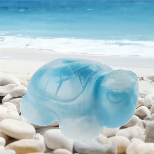 Grabado Tortuga Larimar, 3,7 x 1,6 cm, único 101 | Marco Schreier