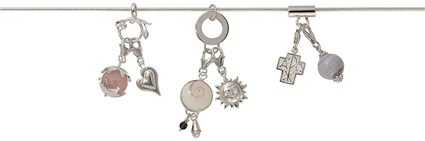 Silber-Charms (Einhänger mit Karabiner) | GH Edelsteine, Heilsteine & Schmuck