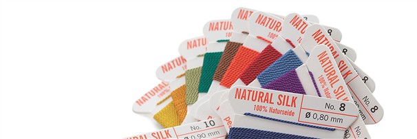 Naturseide 0,2 - 0,6mm für Perlenschmuck | GH Edelsteine, Heilsteine & Schmuck - Seite 2