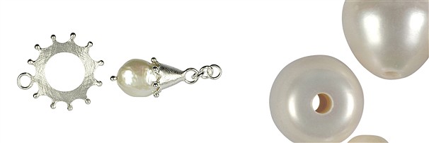 Componentes con perlas | Schreier piedras preciosas, piedras curativas y joyería