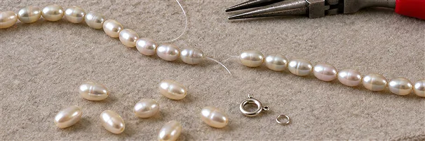 Perlenstränge Reiskorn | Schreier Großhändler Edelsteine, Heilsteine & Schmuck
