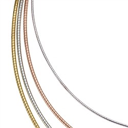 Collier ras de cou Omega argent & argent doré | Marco Schreier