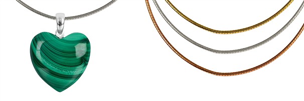 Omega Chokers Silver & Silver Gold Plated | wholesaler gems & healing stones