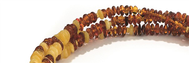 Brins de pierres précieuses "Amber Beach" Ambre | Marco Schreier