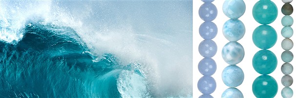 Gemstone strands "Into the Ocean | wholesaler gems, healing stones & jewelry