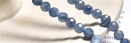 Precious strands of disthene (kyanite) | Schreier gems, healing stones & jewelry